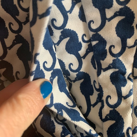J Crew Seahorse Pattern Shorts sz 0 - Picture 5 of 11